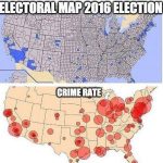 2016 dem vote matches highest crime rate areas